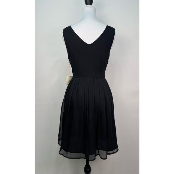 JACK Black Sequin Sleeveless Fit & Flare Mini Dress Size Small NWT - Picture 3 of 9